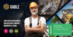 Gable - Construction & Building Industrial WordPress Theme