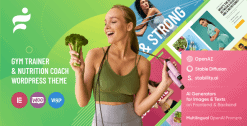 Glare - Dietitian & Health Fitness Coach WordPress Theme