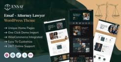 Ensaf - Attorney Lawyer WordPress Theme