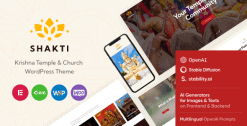 Shakti - Church & Religion Nonprofit Krishna WordPress Theme