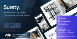 Surety - Finance Insurance Accountant WordPress Theme