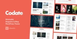 Codate - Modern Magazine and Blog WordPress Theme