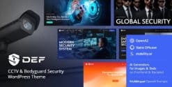Def — CCTV & Bodyguard Security WordPress Theme