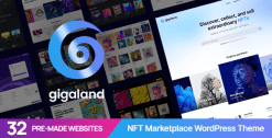 Gigaland - NFT Marketplace WordPress Theme