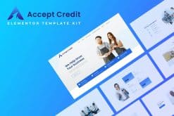 Accept Credit - Financial Services Elementor Template kit