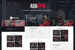 Adagym - Fitness & Gym Elementor Template Kit