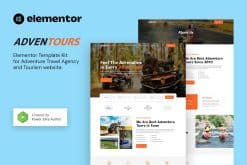 Adventours - Adventure Travel Agency & Tourism Elementor Template Kit