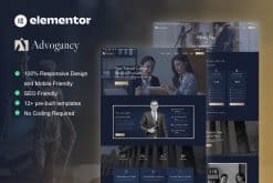 Advogancy – Attorney Law Firm Elementor Pro Template Kit