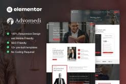 Advomedi - Attorney & Law Firm Elementor Template Kit