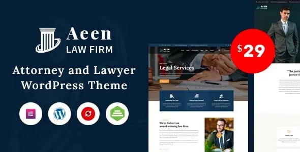 Download Aeen - Attorney and Lawyer WordPress Theme