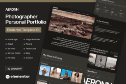 Aeronn – Personal CV Elementor Pro Template Kit