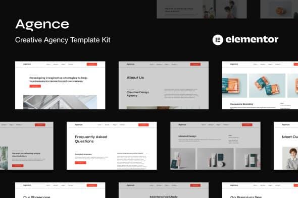 Agence - Creative Agency Elementor Template Kit