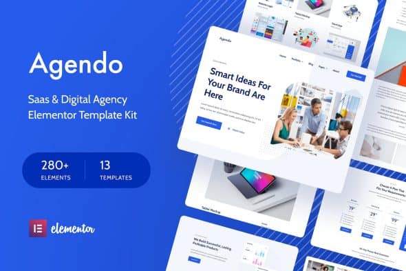 Agendo - Digital Agency & Creative Elementor Template Kit