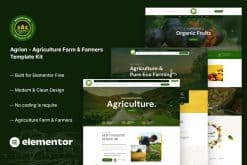 Agrion - Agriculture Farm & Farmers Template Kit