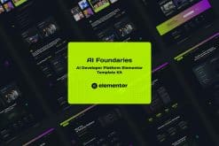 AI Foundaries - Software Developer Platform Elementor Template Kit