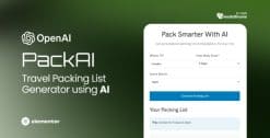Download AI Travel Packing List Generator GPL WordPress Plugin