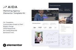 AIDA - Marketing Agency Elementor Template Kit