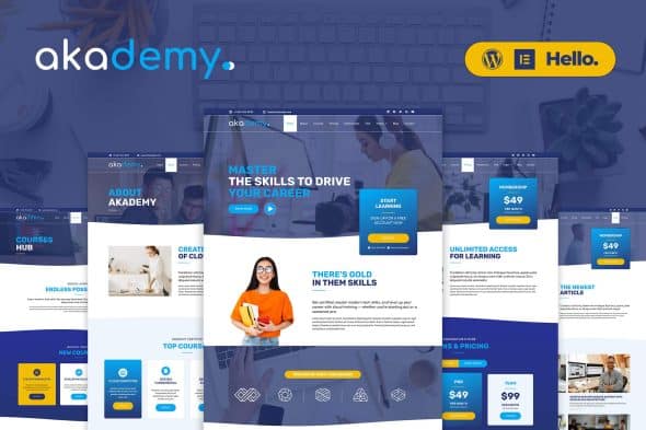 Akademy - Online Courses Elementor Template Kit