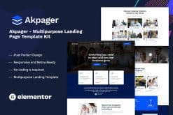 Akpager - Multipurpose Landing Page Template Kit