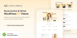 Download Aleesa - Book Author & Writer Gutenverse WP Theme GPL WordPress Plugin