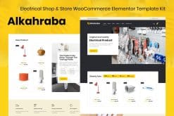 Alkahraba - Electrical Shop & Store WooCommerce Elementor Template Kit