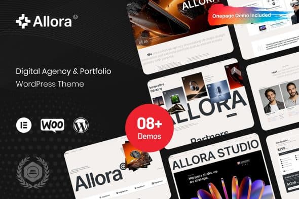 Download Allora - Digital Agency & Portfolio Theme GPL WordPress Plugin
