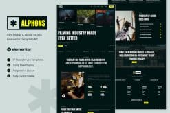 Alphons - Film Maker & Movie Studio Elementor Template Kit