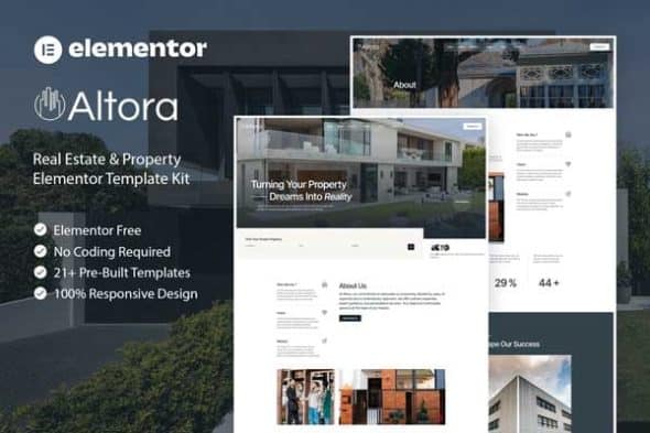 Altora – Real Estate & Property Elementor Template Kit