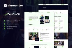 Anchor - Business Consulting Elementor Template Kit