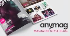 Download Anymag - Magazine Style WordPress Blog