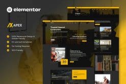 Apex - Construction Elementor Template Kit