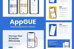 AppGUE - Mobile App Showcase Elementor Pro Template Kit