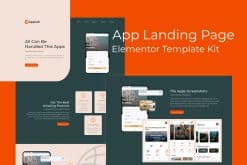 Appiah - App Landing Page Elementor Template Kit