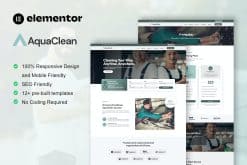 AquaClean - Car Washing & Cleaning Services Elementor Template Kit