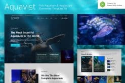 Aquavist - Fish Aquarium & Aquascape Elementor Template Kit