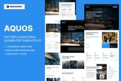 Aquos - Factory & Industrial Elementor Template Kit