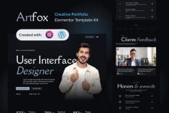 Artfox - Creative Portfolio Elementor Pro Template Kit