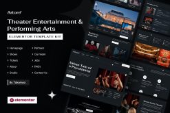 Artore | Theater Entertainment & Performing Arts Elementor Template Kit