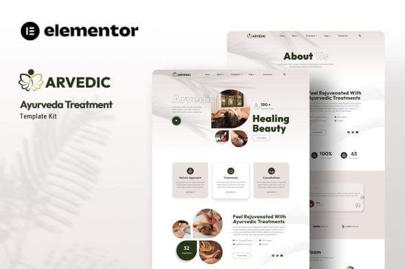 Arvedic - Beauty Treatment Elementor Template Kit