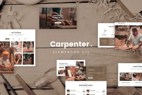 Ash - Carpenter Elementor Template Kit