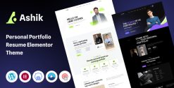 Download Ashik - Personal Portfolio WordPress Theme GPL WordPress Plugin