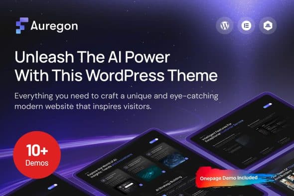 Download Auregon - AI Agency & Technology WordPress Theme GPL WordPress Plugin