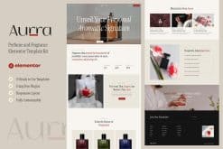 Aurra – Perfume and Fragrance Elementor Template Kit