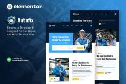 Autofix - Car Repair & Auto Services Elementor Template Kit