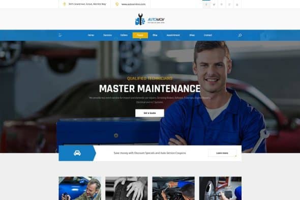 Automov - Car Repair & Services Elementor Template Kit