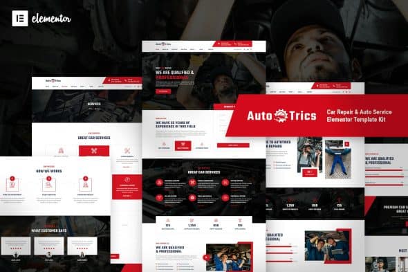 AutoTrics - Car Repair & Auto Service Elementor Template Kit