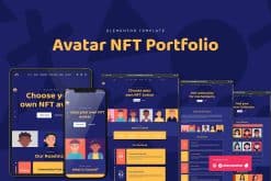 Avatar - NFT Portfolio Elementor Template Kit