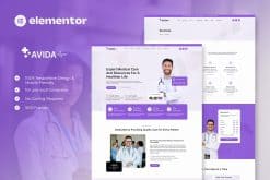 Avida - Health & Medical Elementor Template Kit