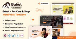 Download Babet - Pet Care & Shop WordPress Theme GPL WordPress Plugin