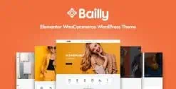 Download Bailly - Elementor WooCommerce WordPress Theme GPL WordPress Plugin